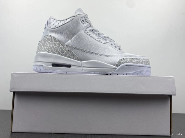 Reps TBK Air PS 'Triple 3 Jordan 429487-111 White' Retro 0714